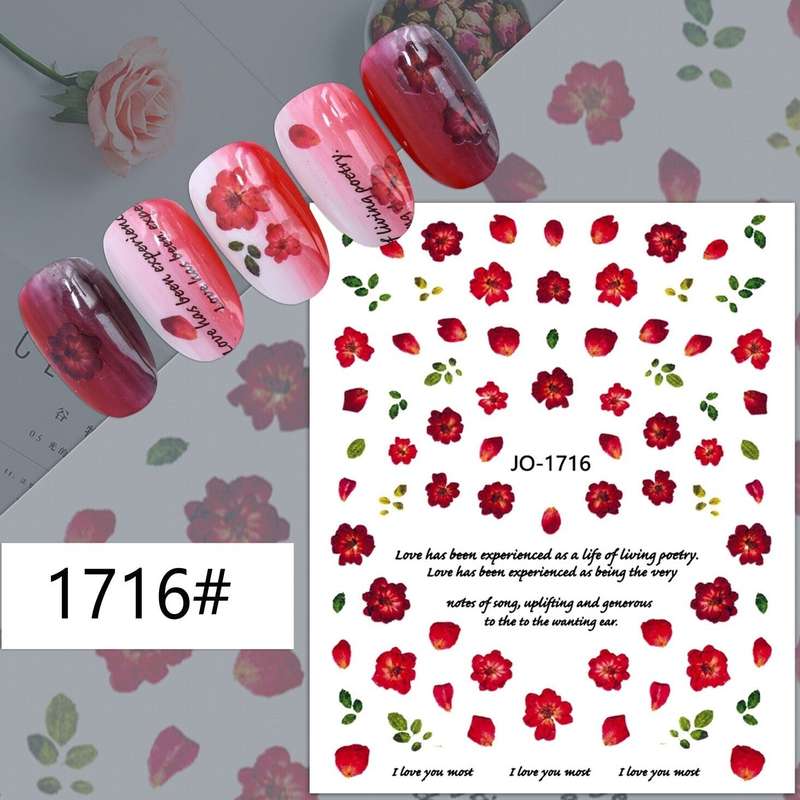 Nail Sticker - 1716 - Flowers