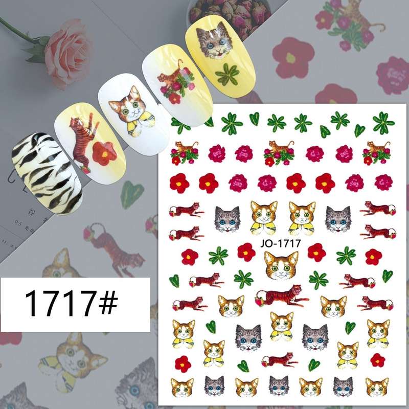 Nail Sticker - 1717 - Cats