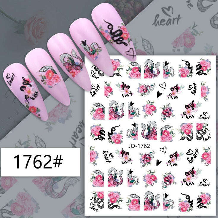 Nail Sticker - 1762 - Snakes