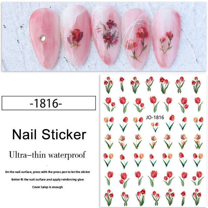 Nail Sticker - 1816- Flowers