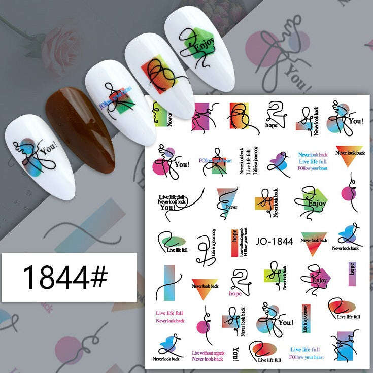 Nail Sticker - 1844 - Word