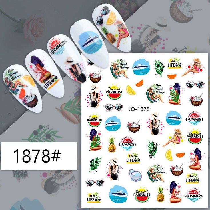 Nail Sticker - 1878 - Summer