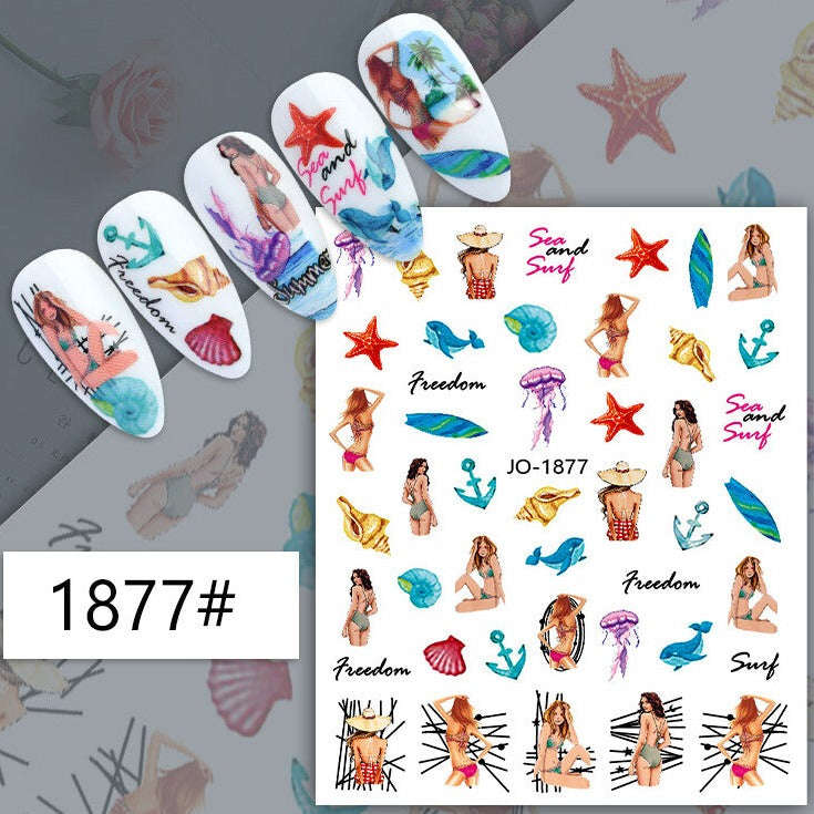 Nail Sticker - 1877 - Summer
