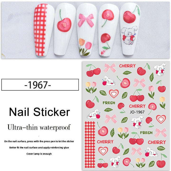 Nail Sticker - 1967 - Cherries