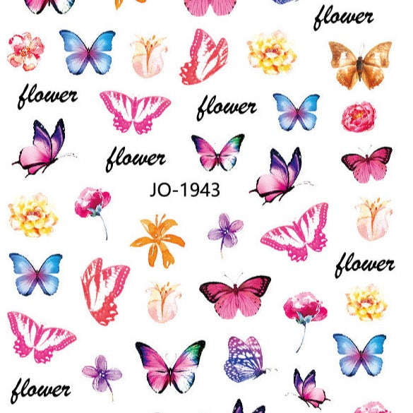 Nail Sticker - 1943 - Butterflies
