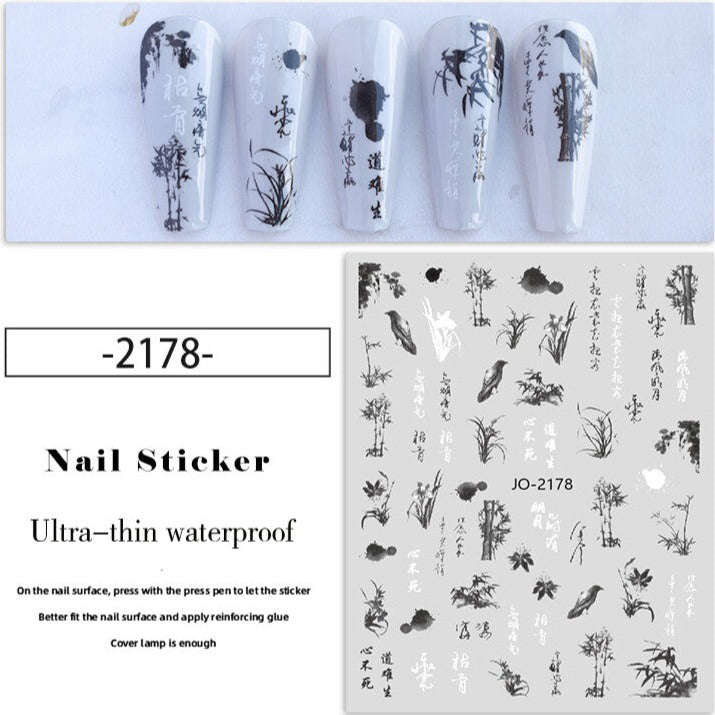 Nail Sticker - 2178 - Chinese