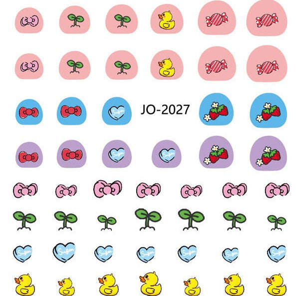 Nail Sticker - 2027 - Ducks