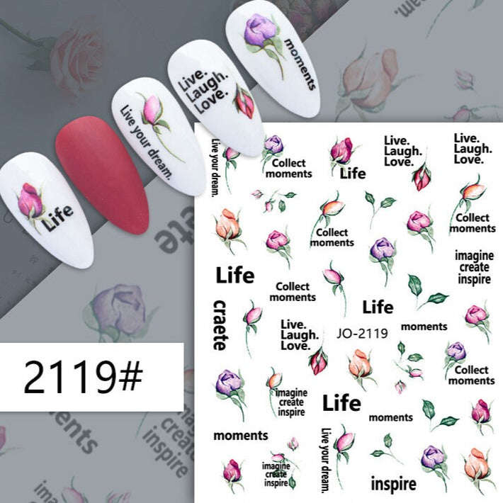 Nail Sticker - 2119 - Sayings