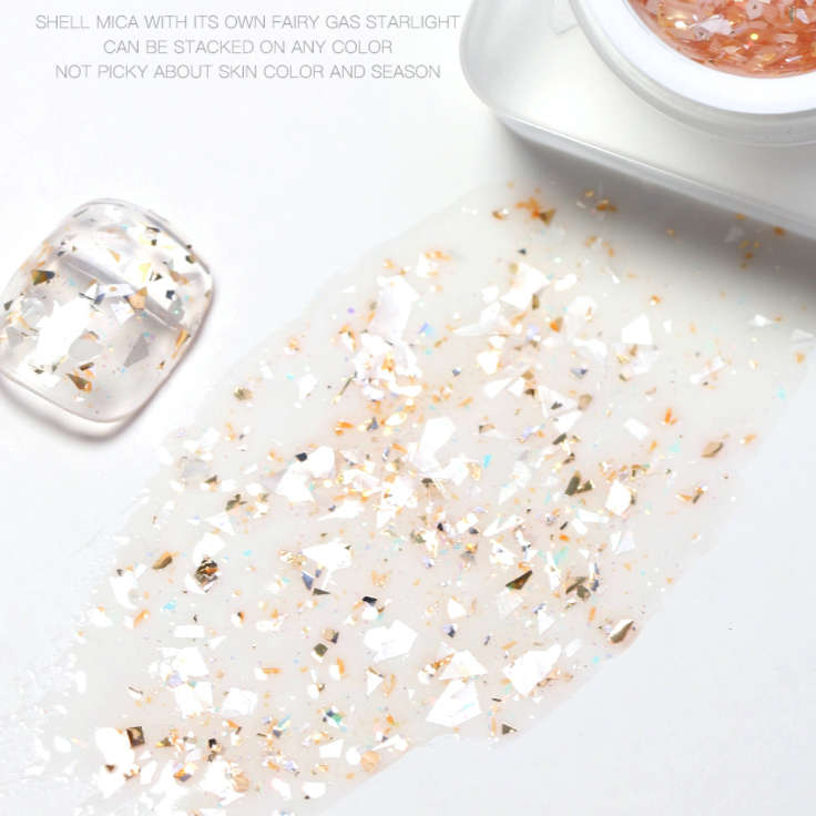 Shell Mica - UV Gel Polish Pod - 8g