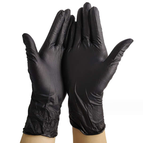 Disposable Gloves - Black - Medium - 1 pair (2pcs)