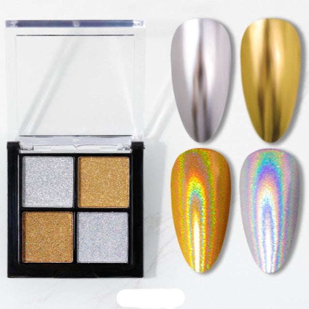Solid Magic Mirror Chrome Powder - 4 Colours - Set #14