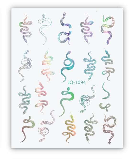 Nail Sticker - 1094 - Snakes