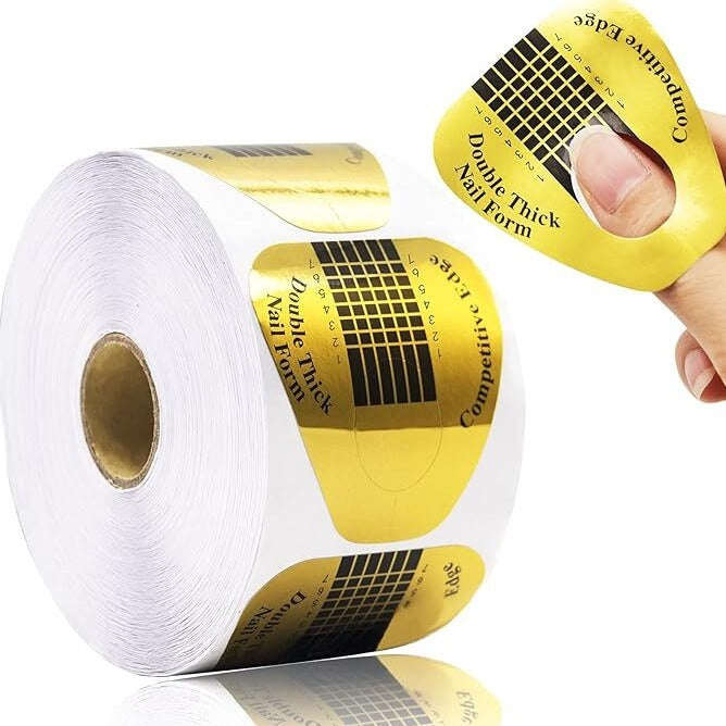 Nail Forms Tip Sculpting Guide Stickers - QZ07 - 500pcs Roll