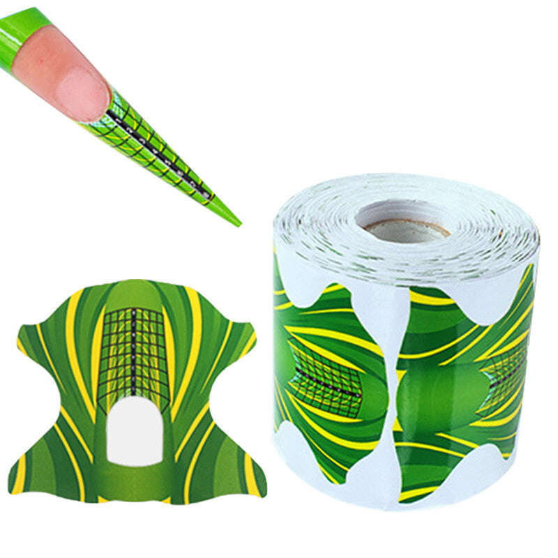 Nail Forms Tip Sculpting Guide Stickers - QZ10 - 500pcs Roll
