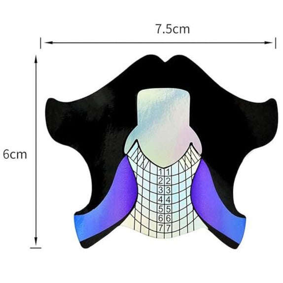 Nail Forms Tip Sculpting Guide Stickers - QZ35 - 500pcs Roll