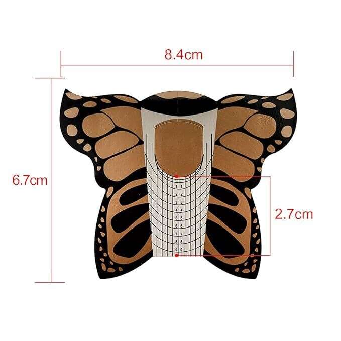 Nail Forms Tip Sculpting Guide Stickers - QZ27 - 500pcs Roll