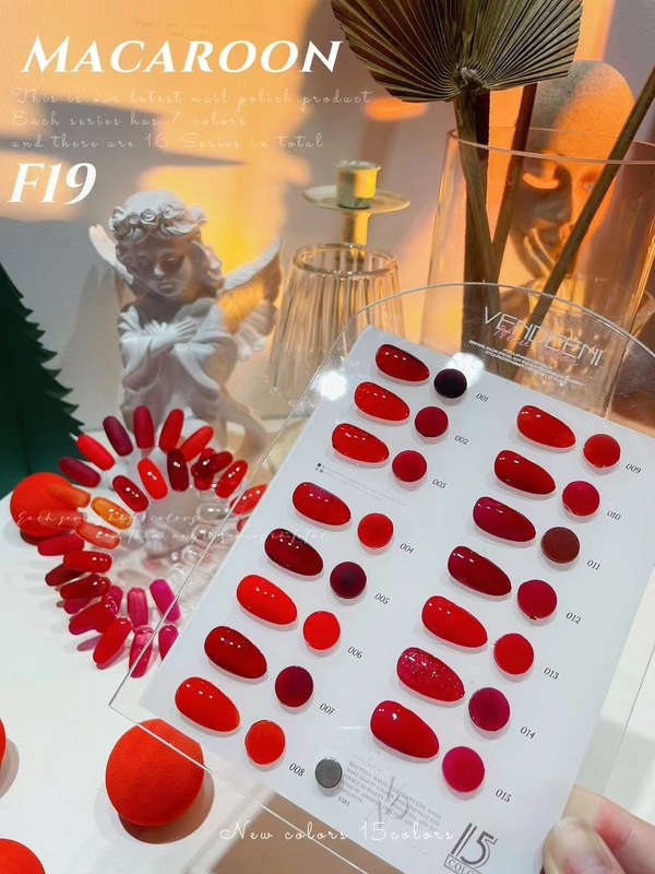 Vendeeni - UV Gel Polish - F19 - Red Series