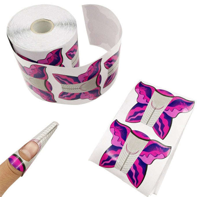 Nail Forms Tip Sculpting Guide Stickers - QZ25 - 500pcs Roll