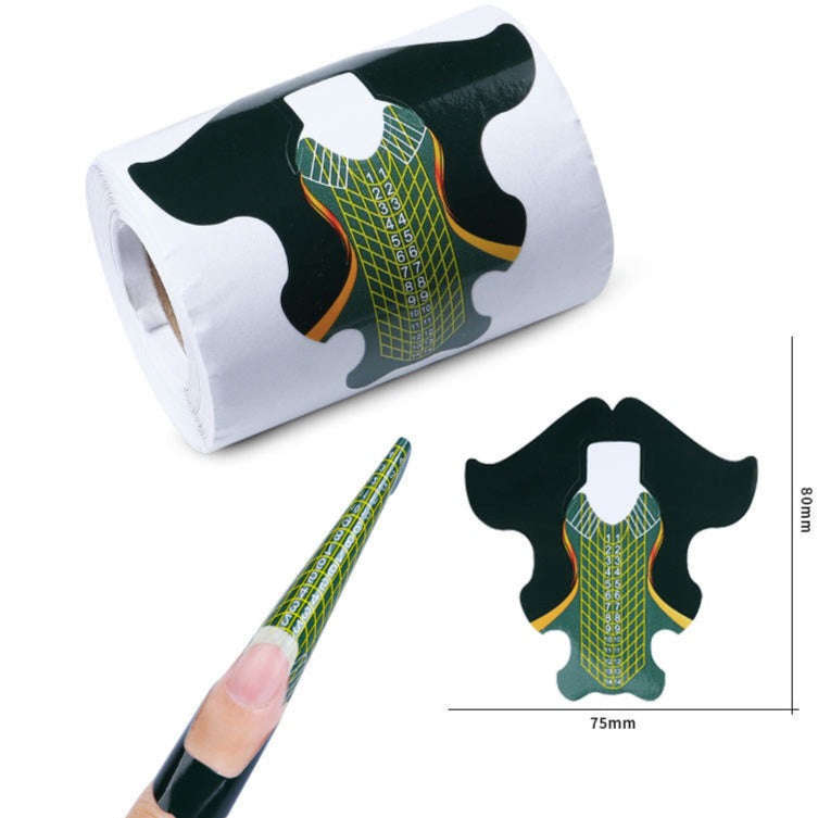 Nail Forms Tip Sculpting Guide Stickers - QZ32 - 500pcs Roll