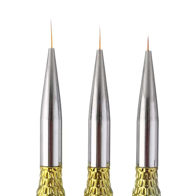 Drawing / Striping Brush - Mermaid Tail - 3pcs