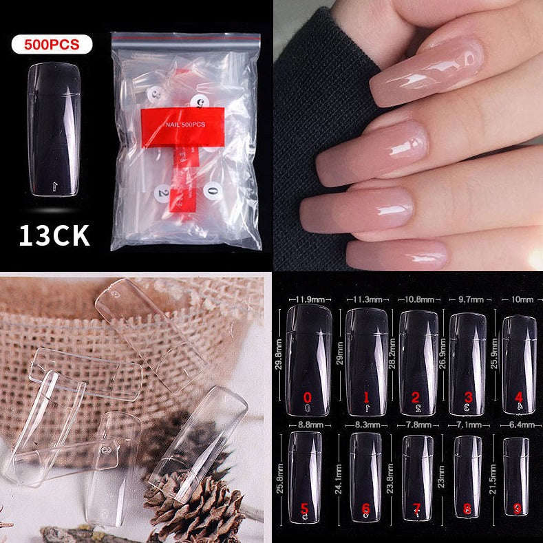 Full / Squoval - Halfmoon - Nail Tips - 500pcs - Bag