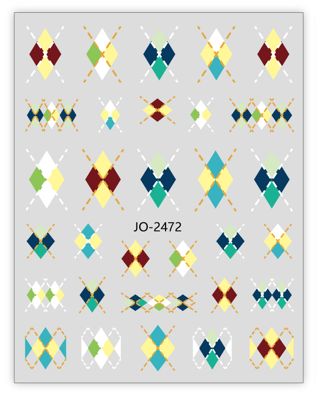 Nail Sticker - JO2472 - Pattern