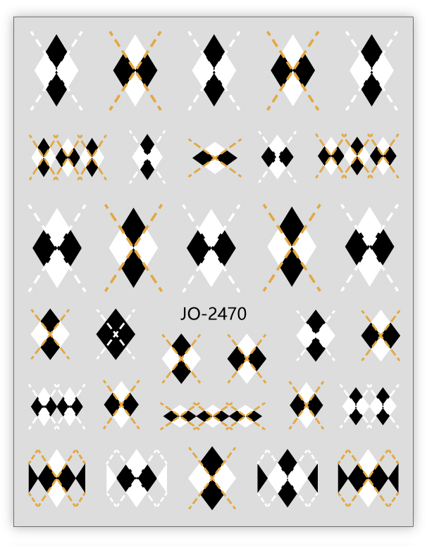 Nail Sticker - JO2470 - Pattern