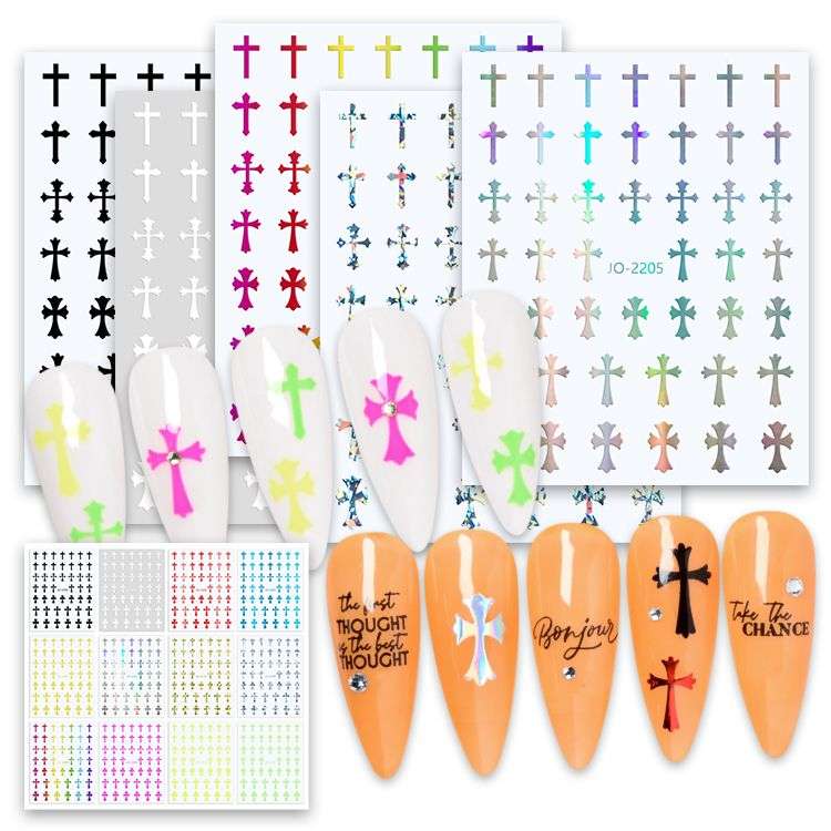 Nail Sticker - JO-2205 - Cross