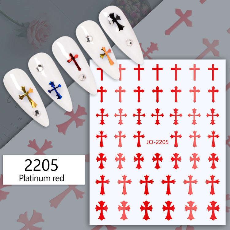 Nail Sticker - JO-2205 - Cross