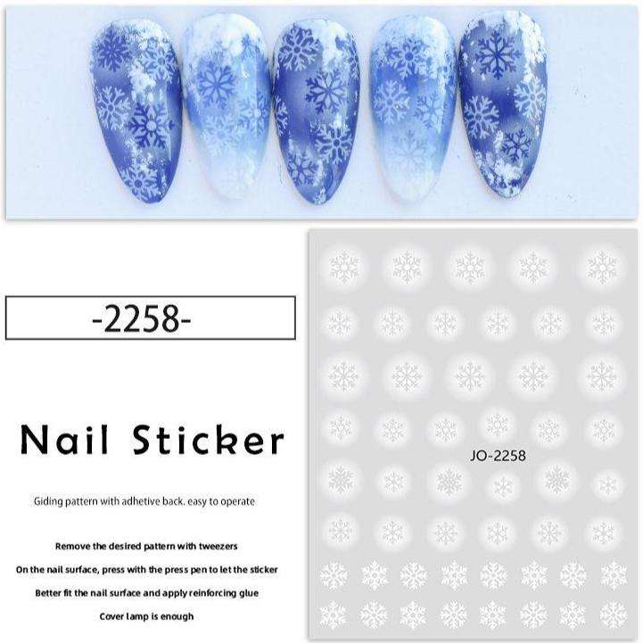 Nail Sticker - JO-2258 - Christmas Snowflake