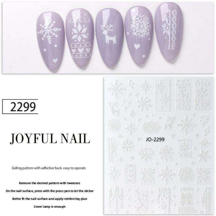 Nail Sticker - JO-2299 - Snowflake