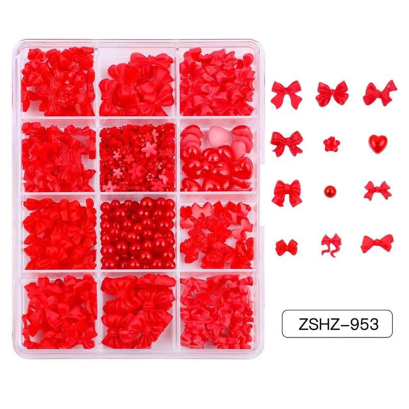 Bows & Pearls Nail Decoration - ZSHZ-953