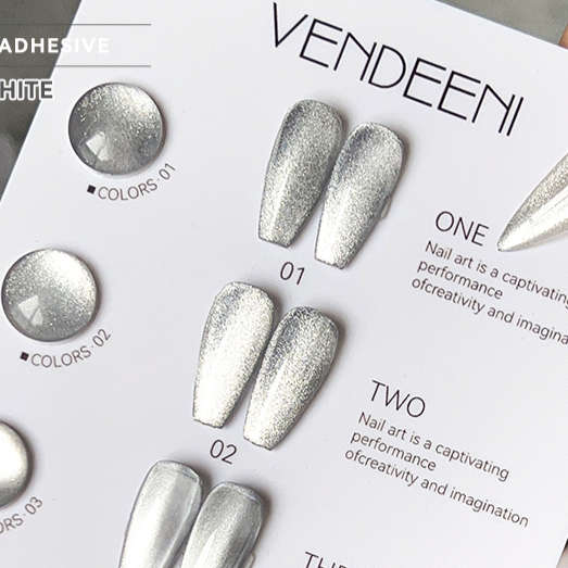 Vendeeni - UV Gel Polish - Porcelain White Cat Eye