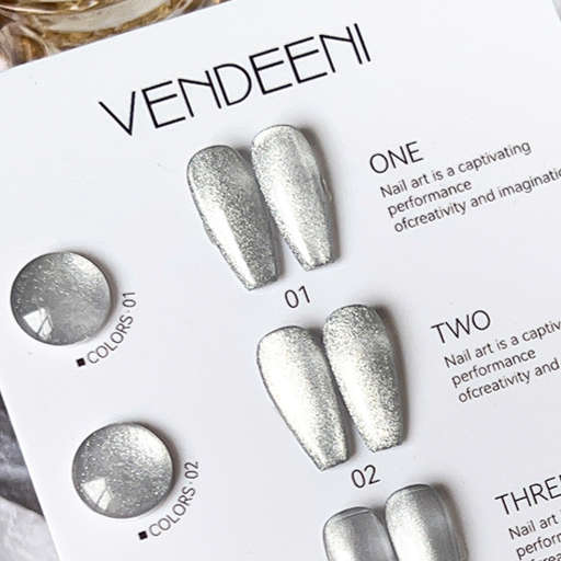 Vendeeni - UV Gel Polish - Porcelain White Cat Eye