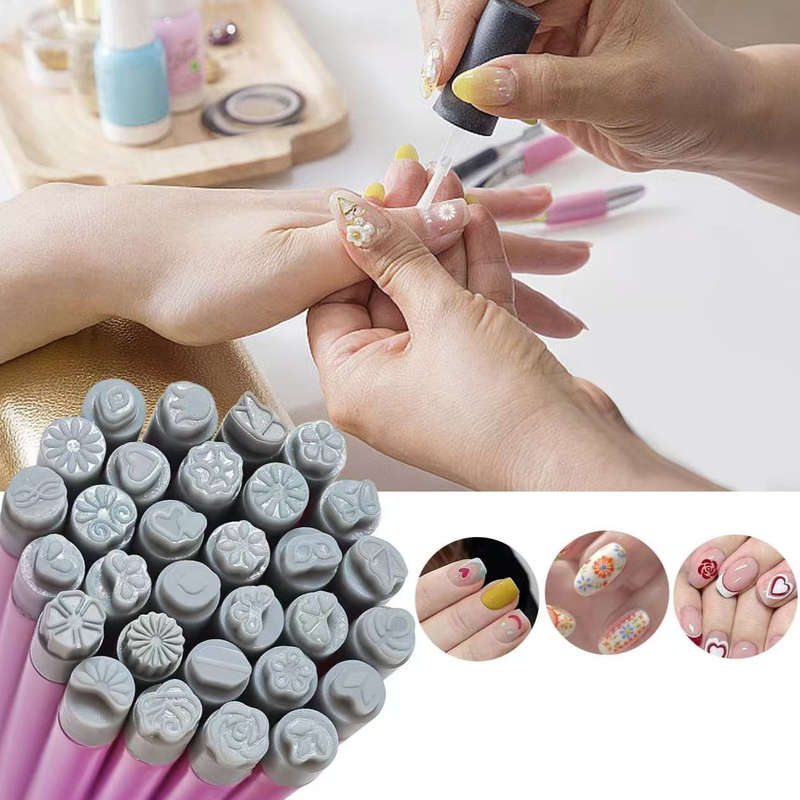 Silicon Nail Art Stamp Pen - 1 pcs