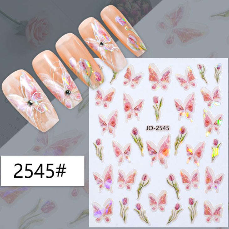 Nail Sticker - 2545 - Butterfly