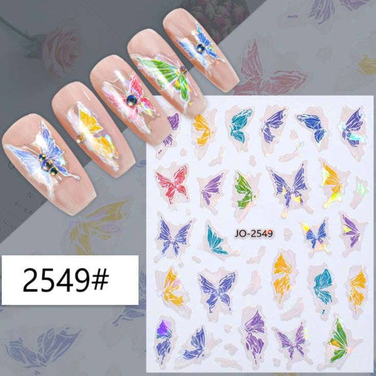 Nail Sticker - 2549 - Butterfly