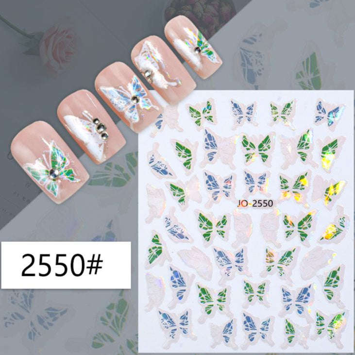 Nail Sticker - 2550 - Butterfly