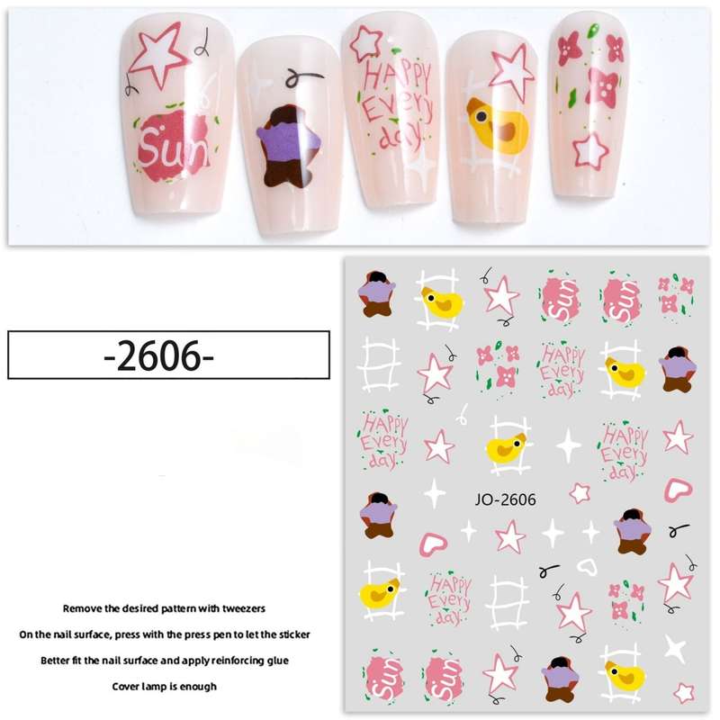 Nail Sticker - 2606 - Cartoons
