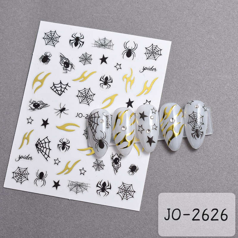 Nail Sticker - 2626 - Spiders