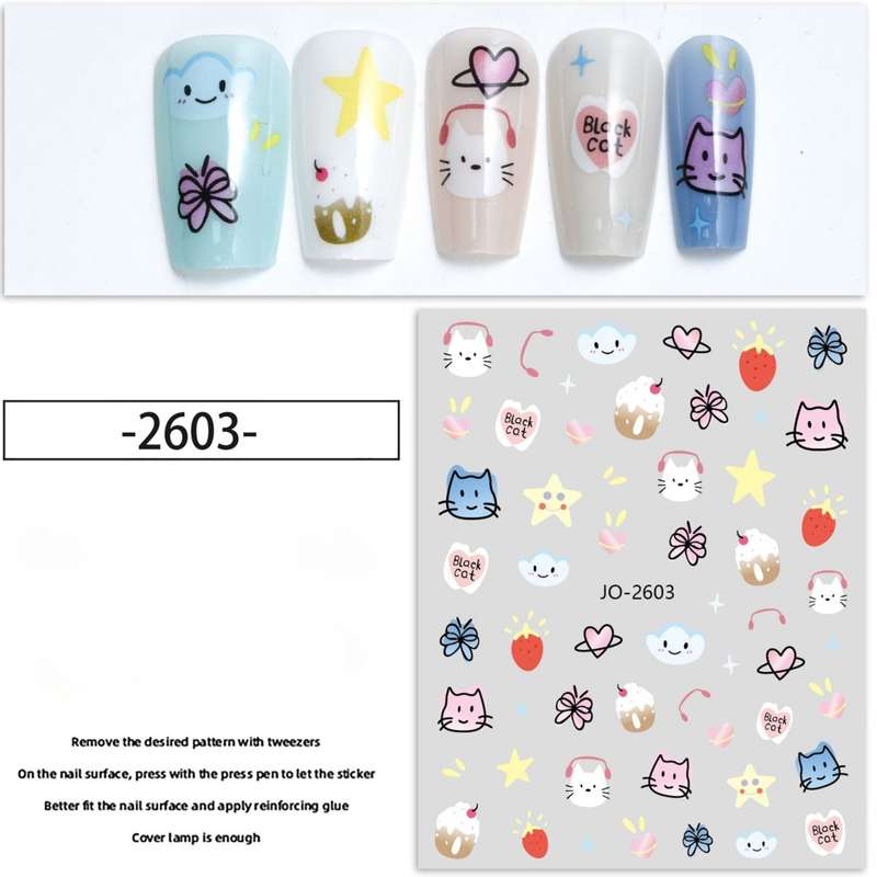 Nail Sticker - 2603 - Cartoons