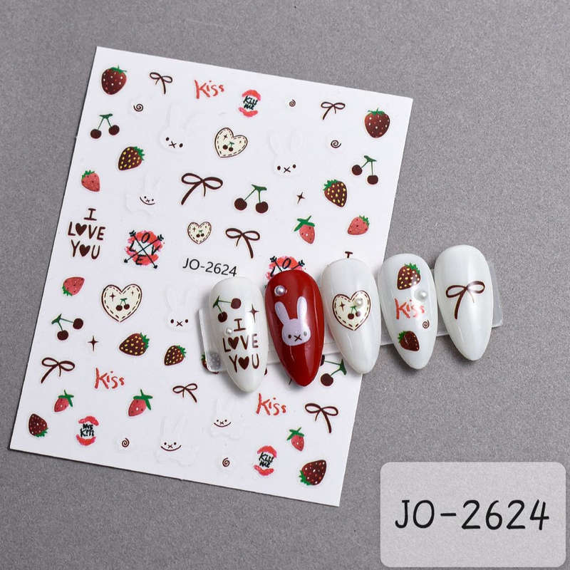 Nail Sticker - 2624 - Bunnies