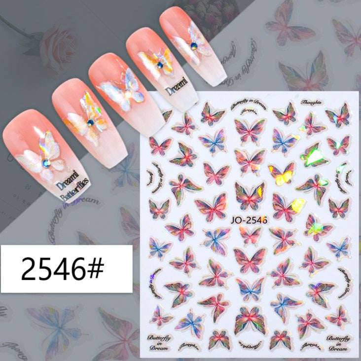 Nail Sticker - 2546 - Butterfly