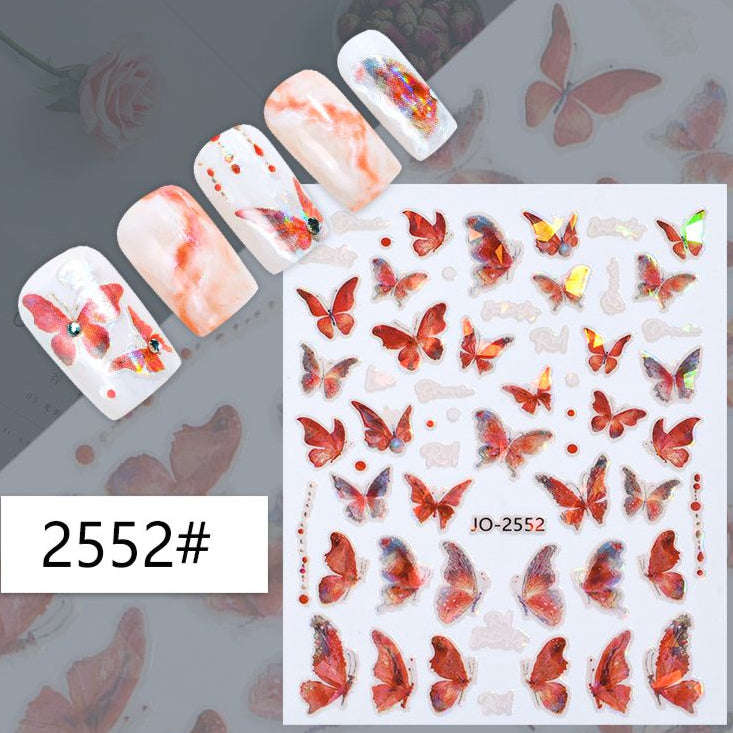 Nail Sticker - 2552 - Butterfly