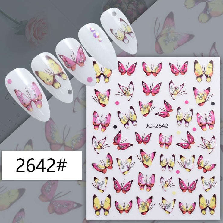 Nail Sticker - 2642 - Butterfly
