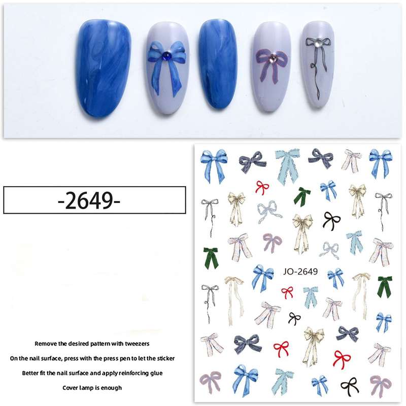 Nail Sticker - 2649 - Bows