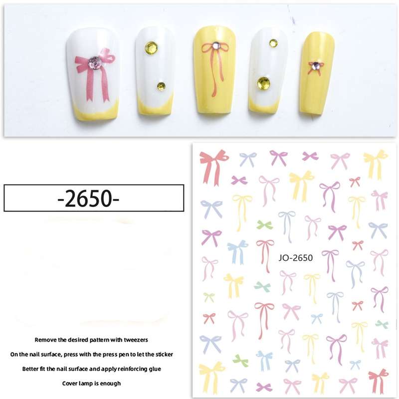Nail Sticker - 2650 - Bows