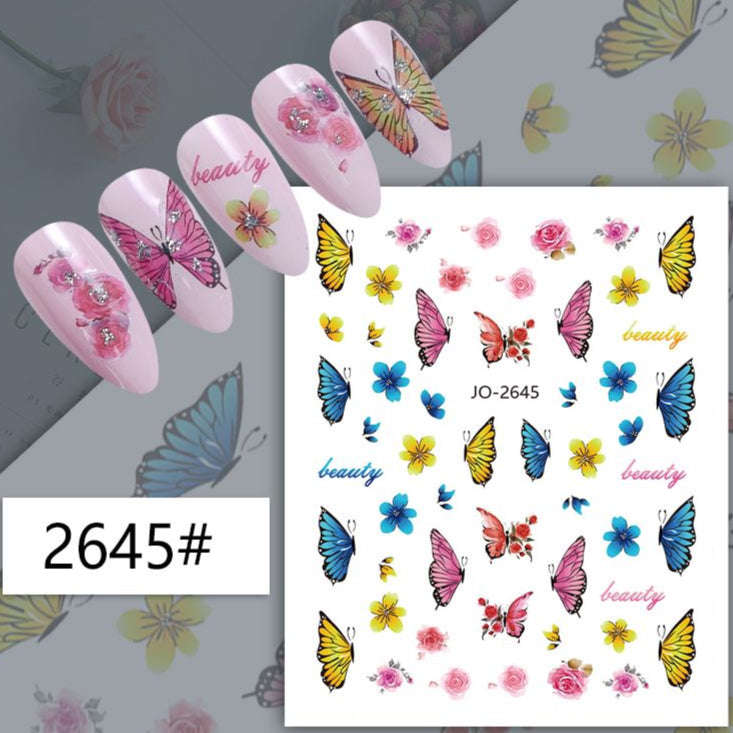 Nail Sticker - 2645 - Butterfly