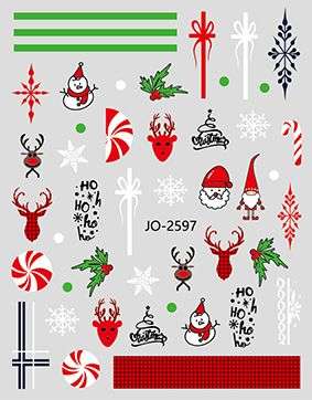 Nail Sticker - 2597 - Christmas