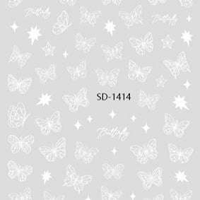 Nail Sticker 3D - 1414 - Butterfly